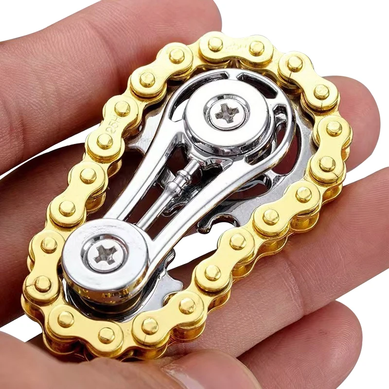 Metal Fidget Spinner Office Desk Toy Stress Relief Gears Hand Spinner for Adults Desk Decoration Home Decor Relieve Stress Relax