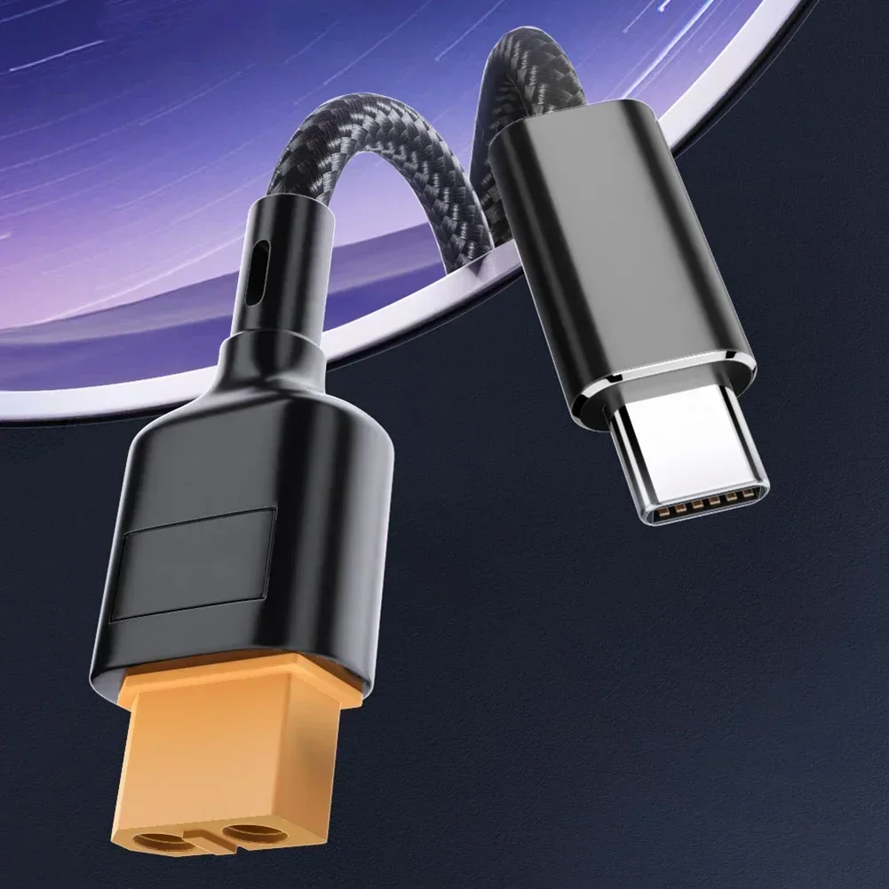 Type-C To-XT60 High-Speed Charging Cable Connector 100W USB C Charging Cable Converter Drones & Solar Batteries Accessories