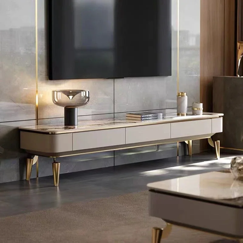 

Modern Italian Tv Table Luxury Design Drawers Trendy Style Tv Stands Premium Elegant Mueble Tv Salon Living Room Furniture
