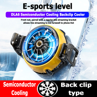 MEMO DLA6 Mobile phone back clip radiator Semiconductor cooler， Live stand mobile fan for PlayerPUBG LOL game radiator