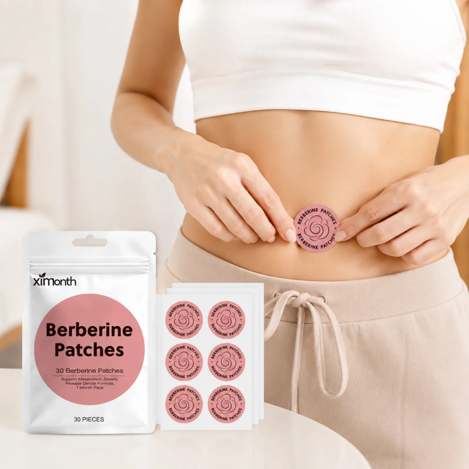 Berberine Patches light Management Assistance Energy Support Easy To Use Body Loss Sticker