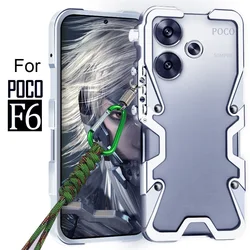 Shockproof Metal Bumper For Xiaomi POCO F6 Pro Case Luxury Aluminum Cover High Qualtiy Funda For Xiaoim POCO F7 F4 F5 Pro Case