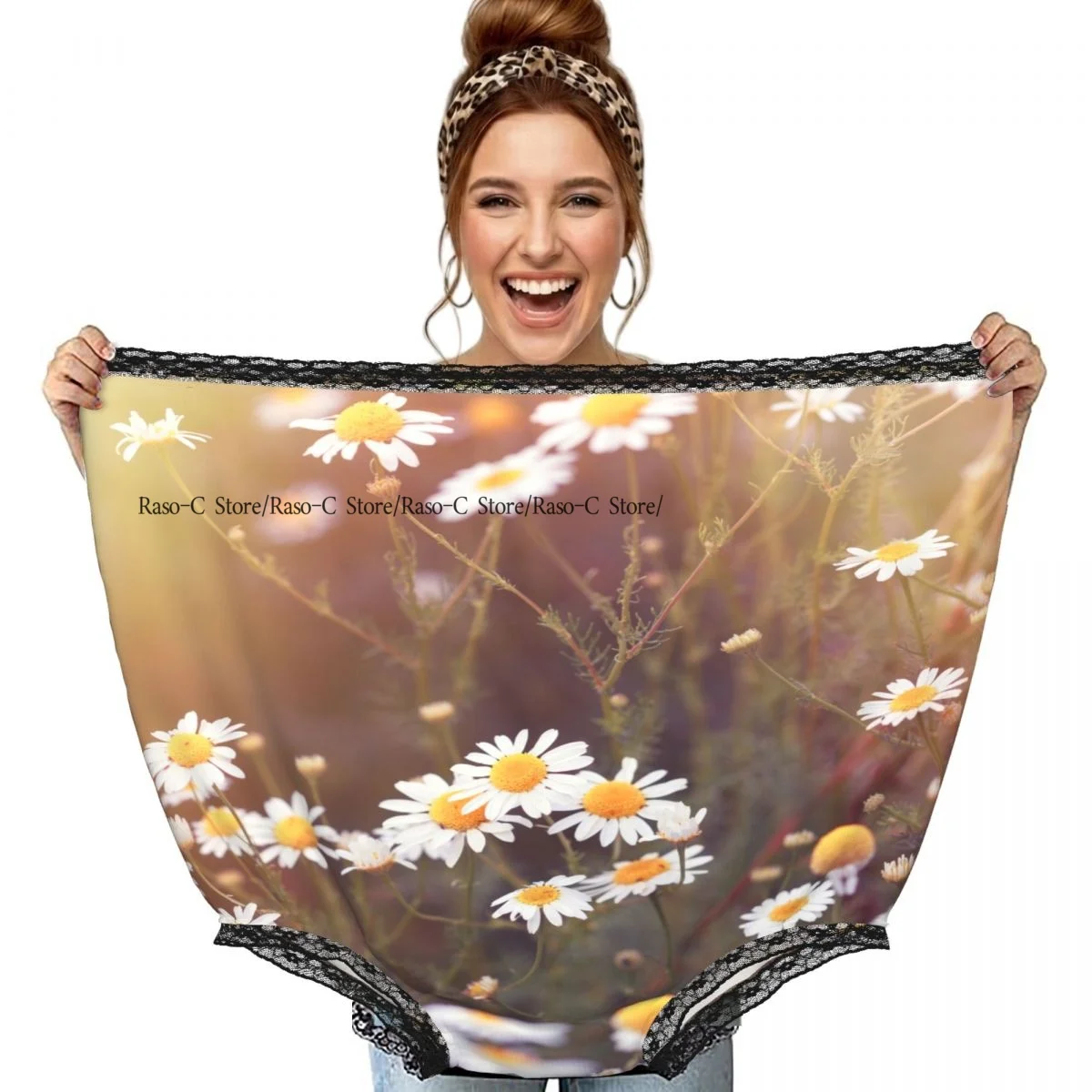Funny Gag Granny Underwear Daisy Flower Wild Chamomile Surprise Gift