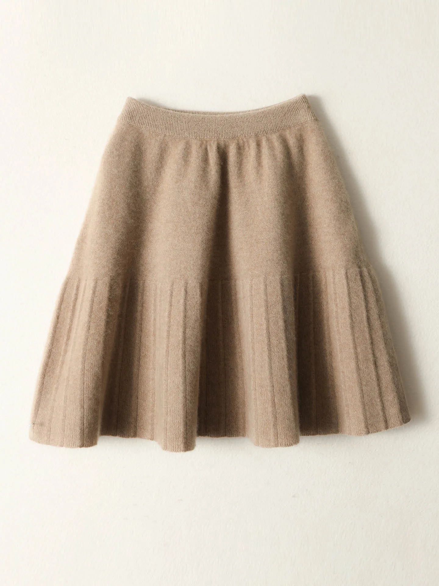 

New Fashion Autumn Winter Woman Skirt Elegant Female 100% Merino Wool Knitwear Ladies Solid Clothing Bottom Casual Mini Dress