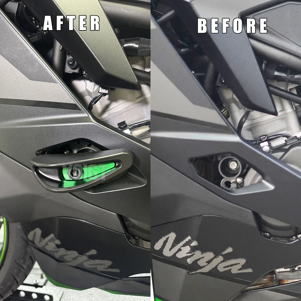 For KAWASAKI Ninja ZX4R SE ZX4RR ZX25R 2021-2026 2025 Frame Slider Kit Frame Sliders Pro Shield Crash Skid Pad Guard Protection