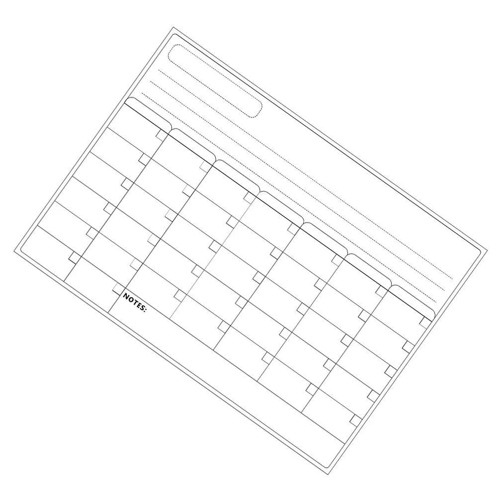 Sticker Weekplan Whiteboard Post Droog uitwisbare magneten Koelkast Doelplanner