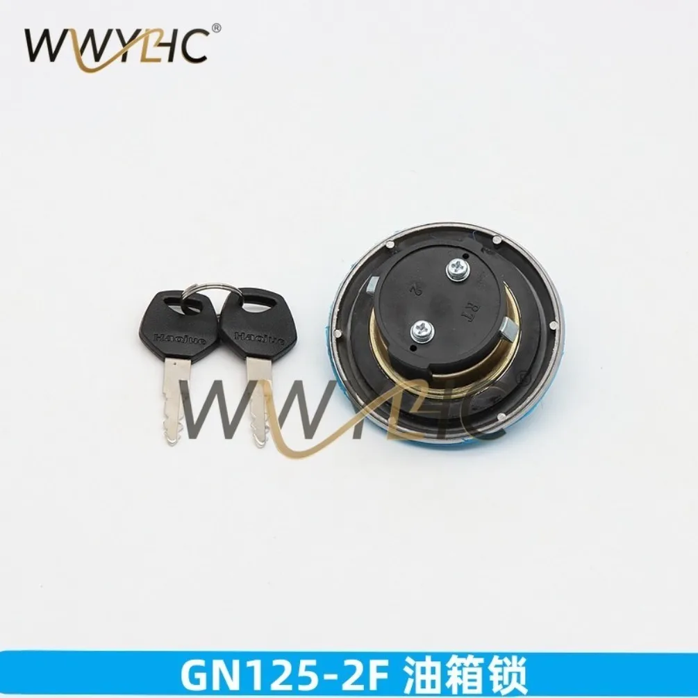 Cerradura de encendido de motocicleta de 3 cables con llave y tapa de tanque de combustible para GN125-2F GN125F GN 125cc