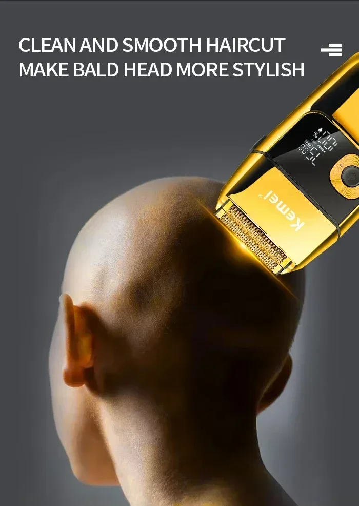 Kemei KM-5027 Original kabelloser elektrischer Haarschneider, wiederaufladbarer Haarschneider KM-2028, Rasierer für Männer, USB-Laderasierer, Friseur – Detail 10