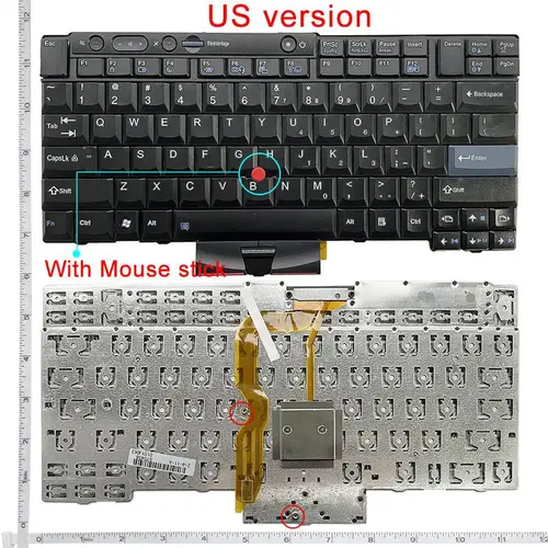 Nuevo teclado para ordenador portátil de EE. UU. para LENOVO Thinkpad X220 X220I X220T T410I T510I W520 T420S T520I T410S T400S T520 T420 x230I T510 W510