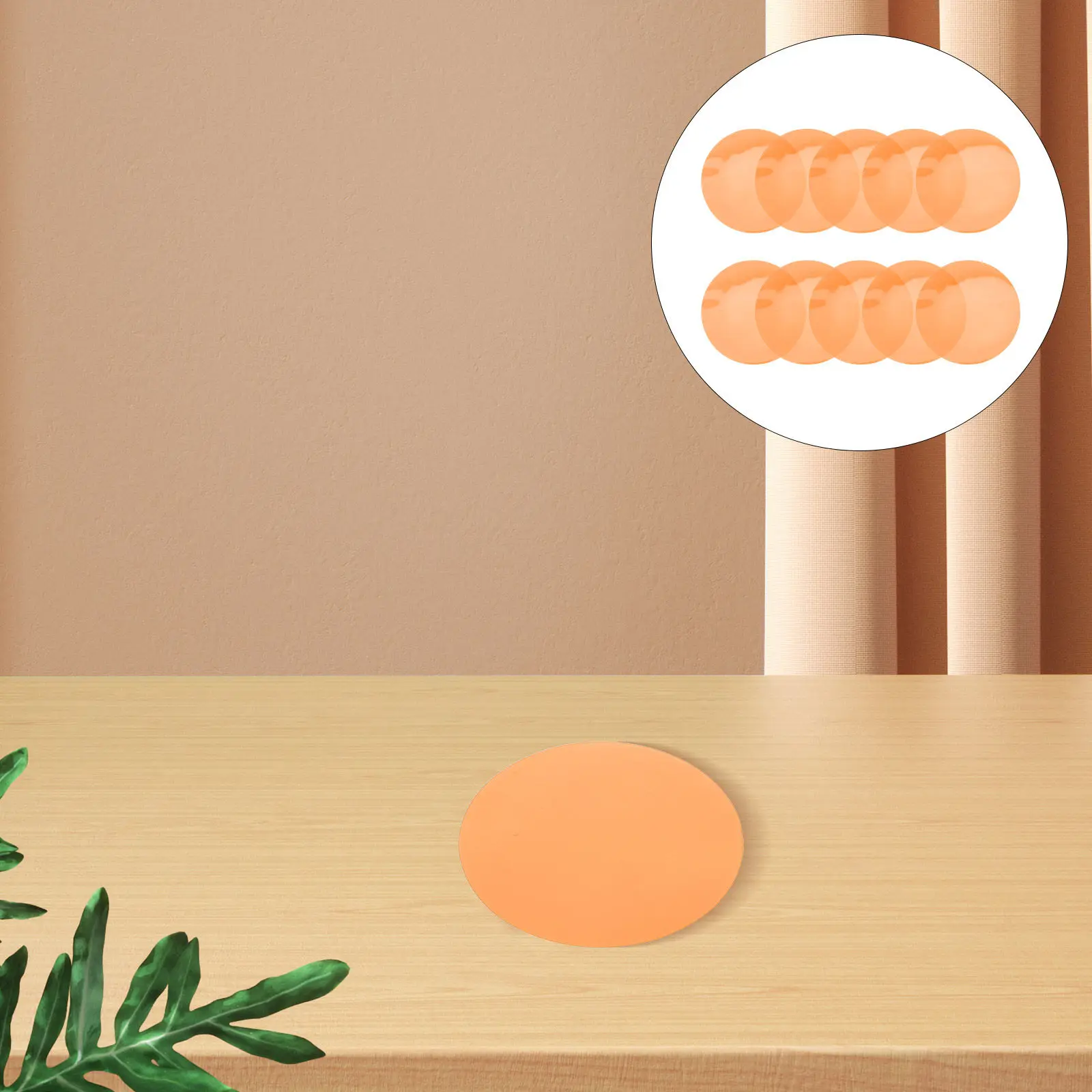 

10Pcs Atmosphere Light Color Changing Film Orange Warm Correction Self-Adhesive Sheets Plastic Stage Lighting Gel Filters