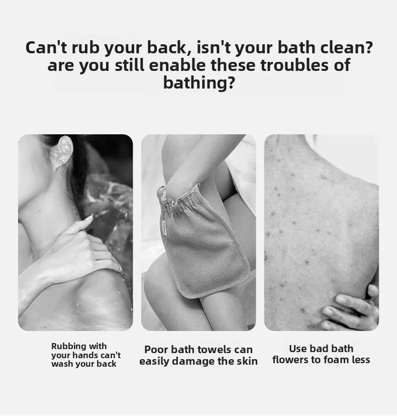 Natural Soft Exfoliating Loofah อาบน้ํา Unisex นวดสปา Scrubber ฟองน้ําสายคล้องคอสุขภาพผิวเครื่องมือทําความสะอาด