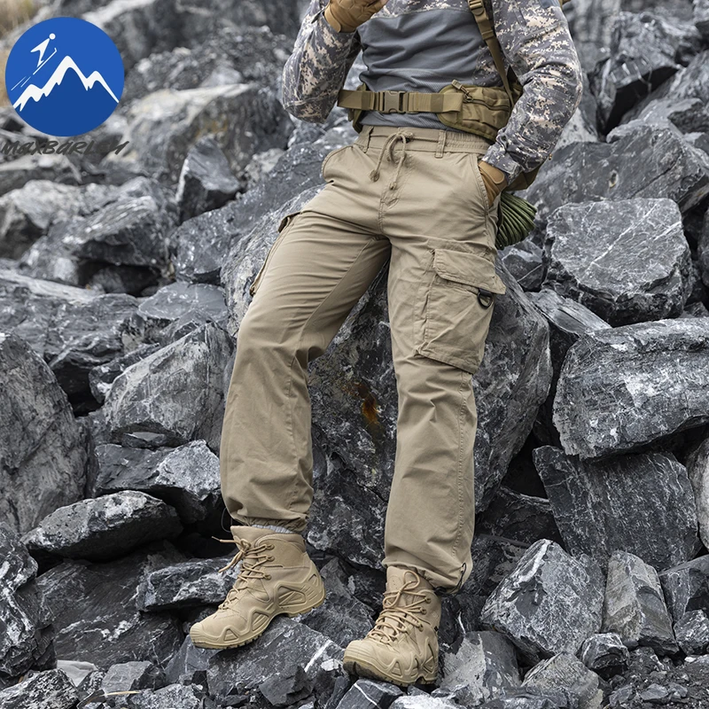 

Maxbarley Men Work Pants Outdoor Camping Multi-pocket Straight Cargo Trousers Spring Summer Casual Cotton Fishing Pants Overalls