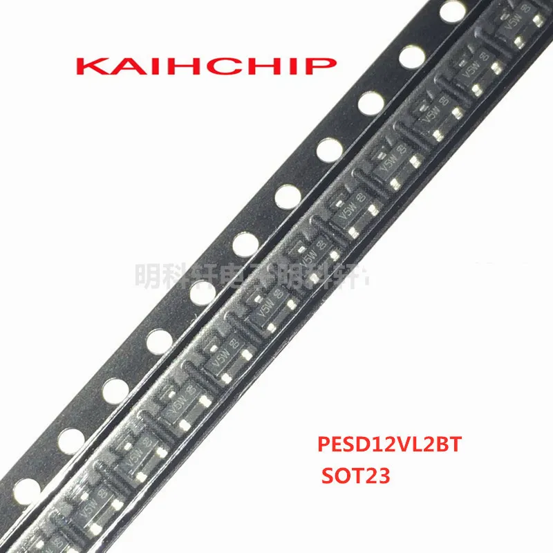 50PCS PESD15VL2BT marking V6* PESD5V0S2BT WG5 PESD5V0L2BT V4*  PESD24VL2BT V7*  PESD12VL2BT V5*  PESD5V0U2BT 1UW SOT23 ESD