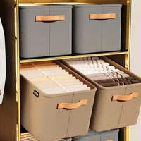 Organisateur de vêtements épais, armoires de rangement pour pantalons et pulls, tiroirs, boîte de rangement pour jeans, garde-robe, organisateurs de vêtements 3