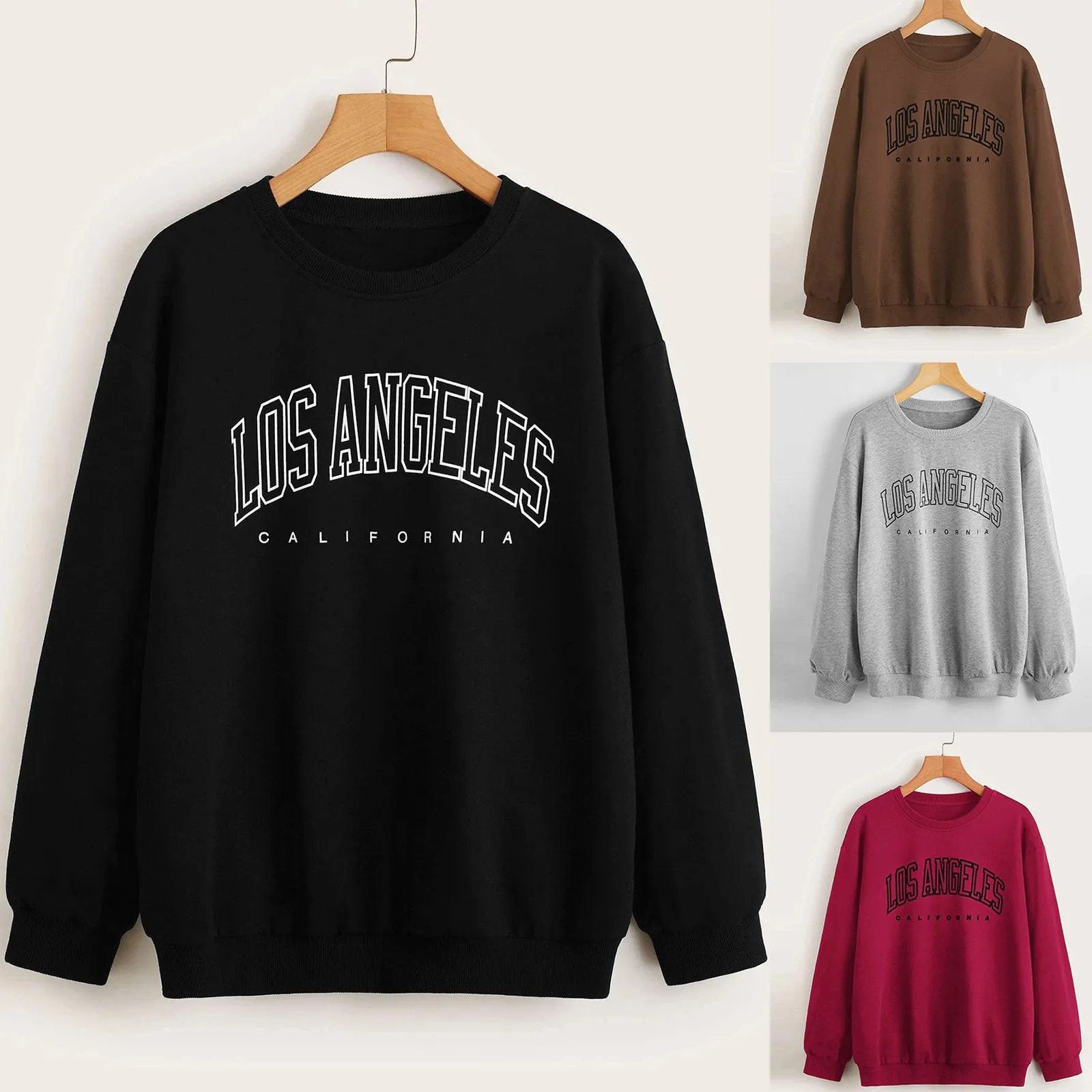 

Los Angeles California Letter Printed Men Pullovers Fashion S-Xxl Hooded Fleece Quality Warm Sweatshirts Autumn Casual Clothes