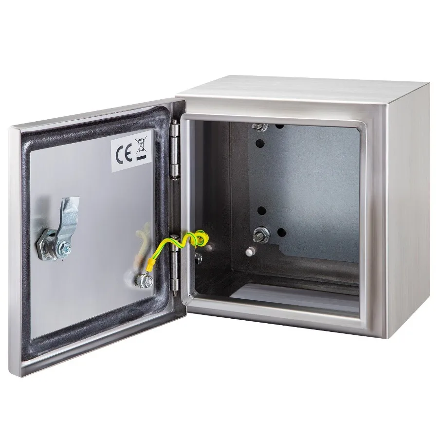 

NEMA Stainless Steel Enclosure 16 x 16 x 8'' NEMA 4X Steel Electrical Box IP66 Waterproof Dustproof Outdoor Indoor Electrical