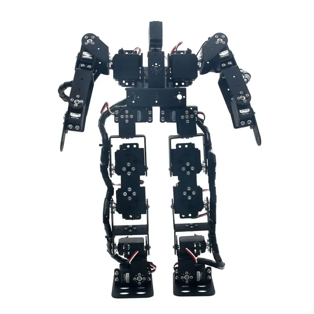 Black 17DOF Humanoid Robot Biped Servo Bracket Bearing Kit