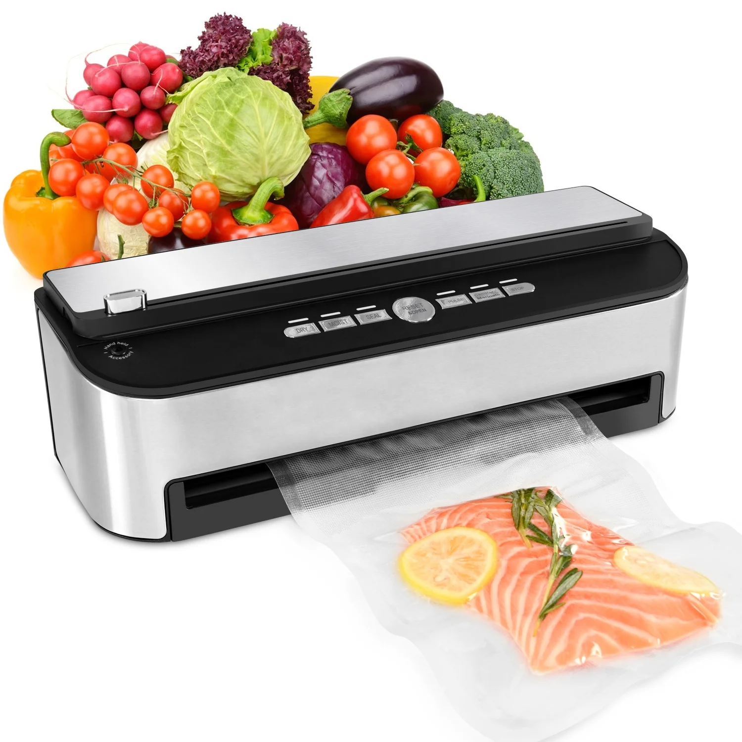 Car Compartment Removable Drip High Suction Food Sealer Vacuum