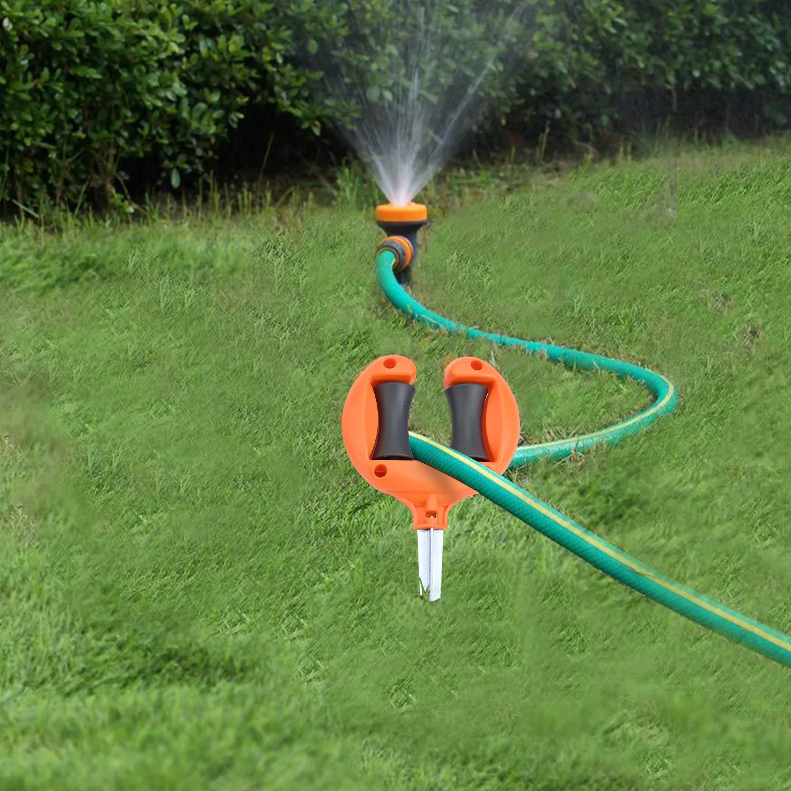 Garden Maintenance Garden Hose Guide Flower Bed Protector Metal Hose Guide Non-Damaging Design Stability For Plants