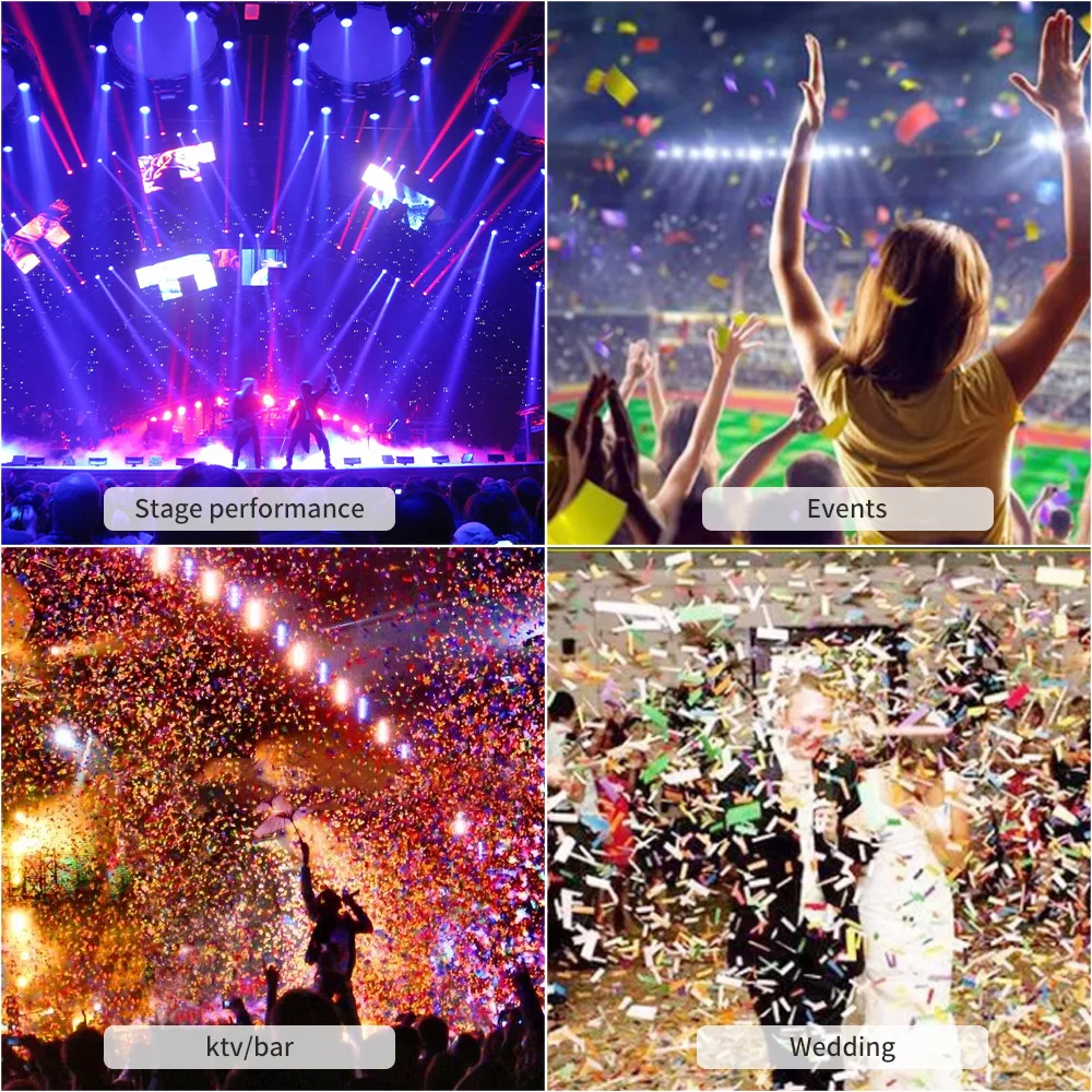 Co 2 Confetti hine 5-10 Meters Spray Height Confetti Cannon hine Shooter Stage Special Effect Wedding Rainbow hine