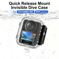 Para DJI Osmo 360 funda impermeable de buceo Invisible subacuática 45M/144 pies carcasa protectora para accesorios DJI Osmo360
