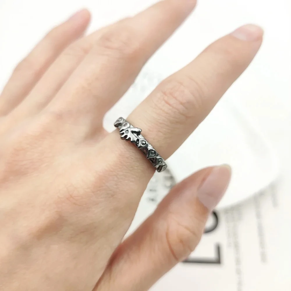 Os Sete Pecados Mortais Anime Dragon Ring para Homens, Nanatsu No Taizai, Cosplay Unisex, Acessórios de Jóias Ajustáveis