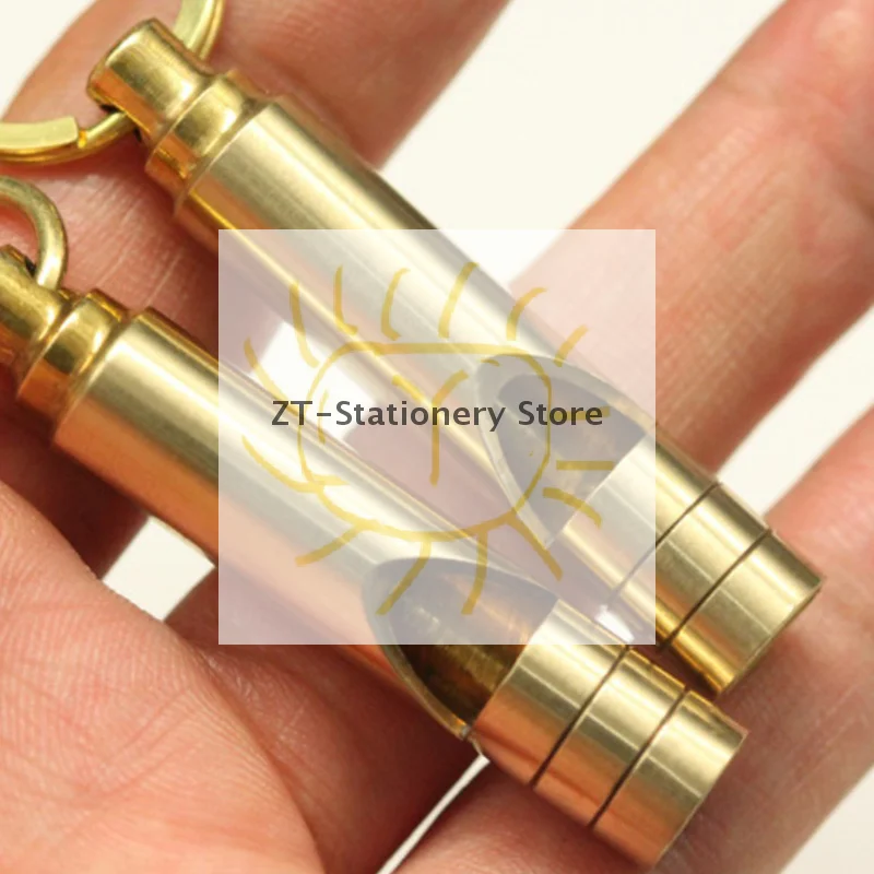1pcs Multifunctional Brass Emergency Survival Whistle Portable Keychain Outdoor Tools Whistle For Camping Hiking