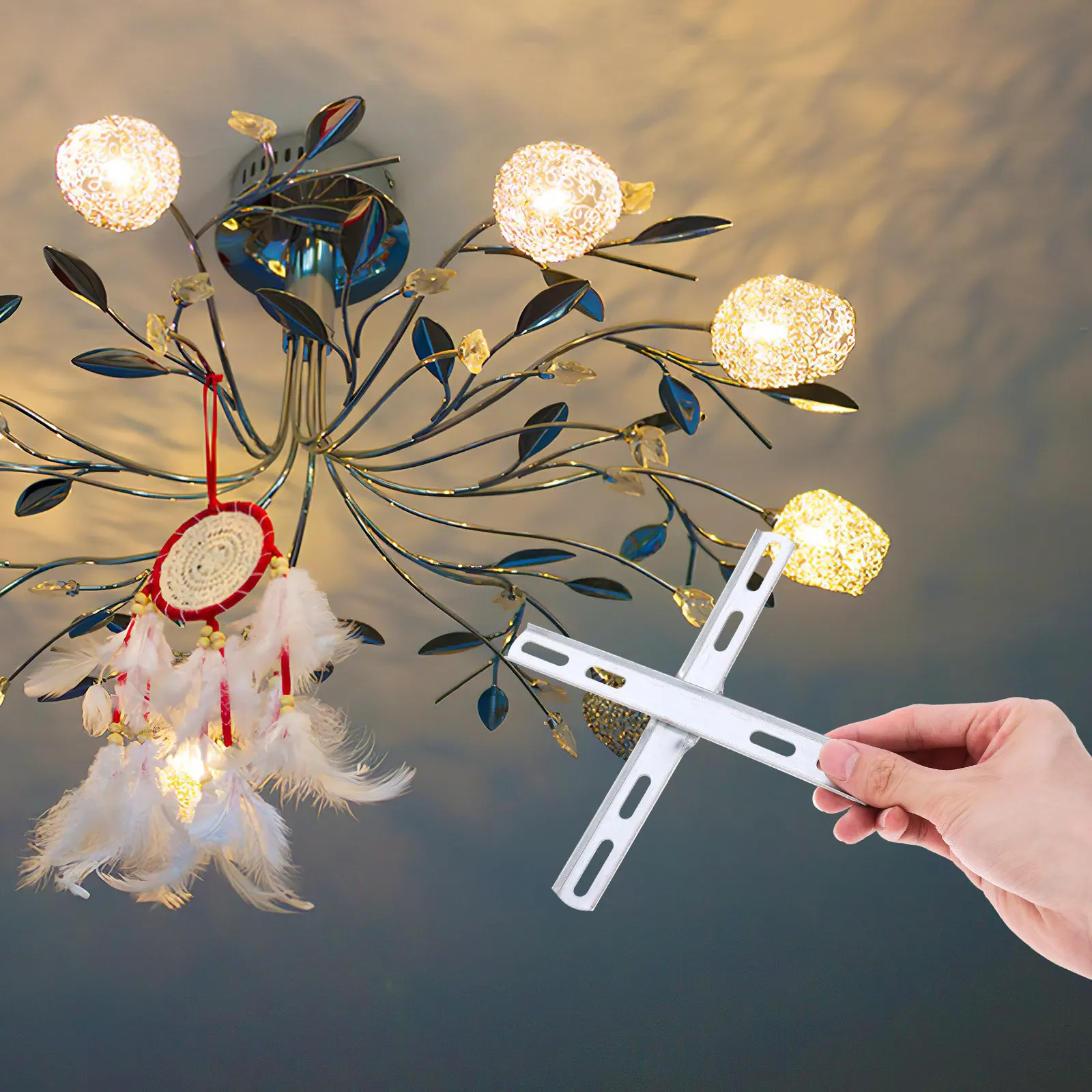 2 sets Ceiling Light Bedroom Lamp LED Living Halloween Christmas New Year Light Ceiling Fixture Ceiling Lights Fixture Premium
