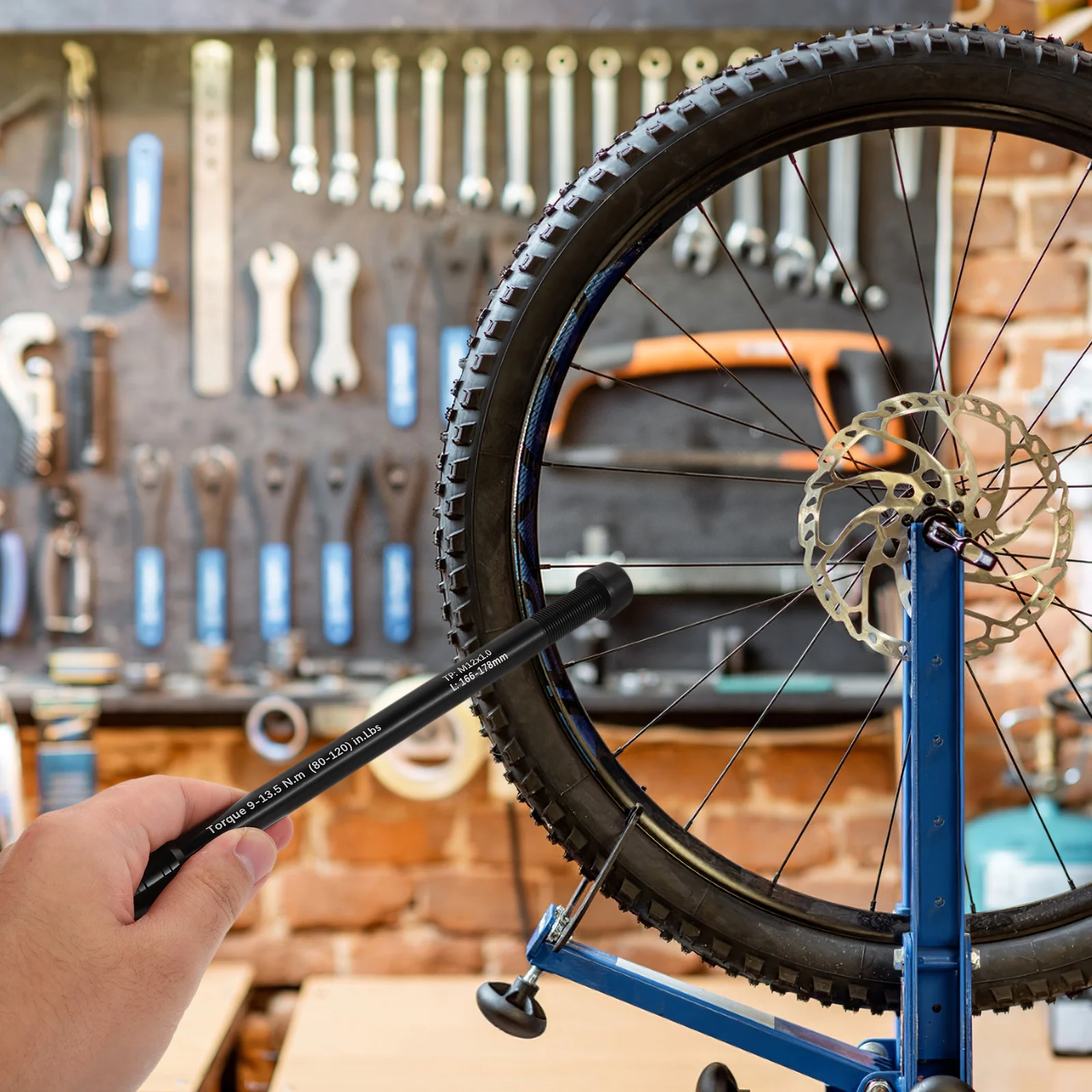 

Thru Axle Rear Hub Conversion Aluminum Alloy Bicycle Wheel Axle for Road Training Stable Thru Hub Axles Bike Accessory