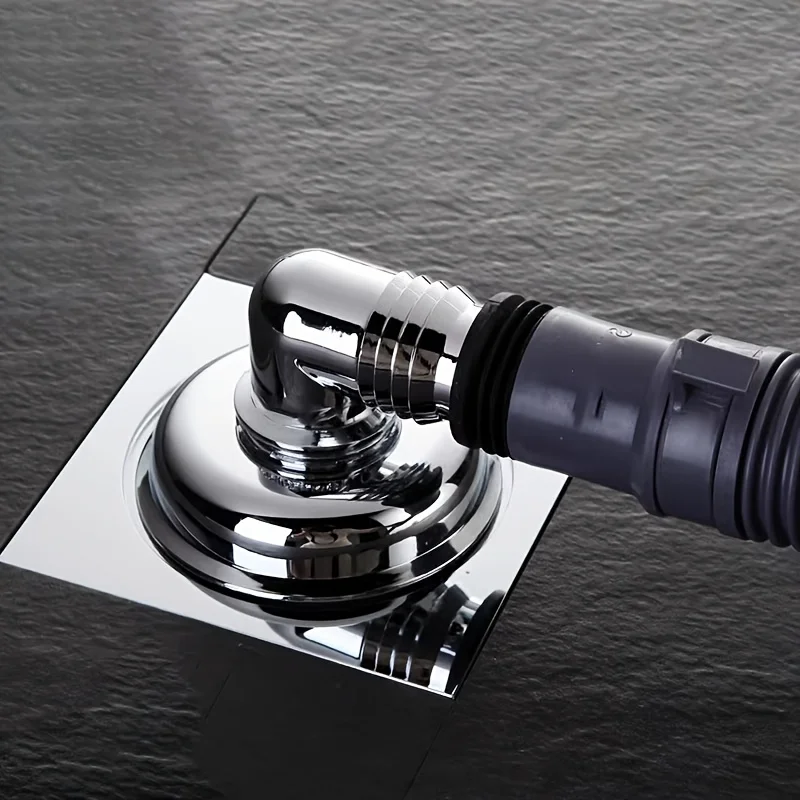 Bathroom Floor Drain Tee Connector Washing Machine Drain Pipe Joint Odor Blocking Anti-Backflow Cover