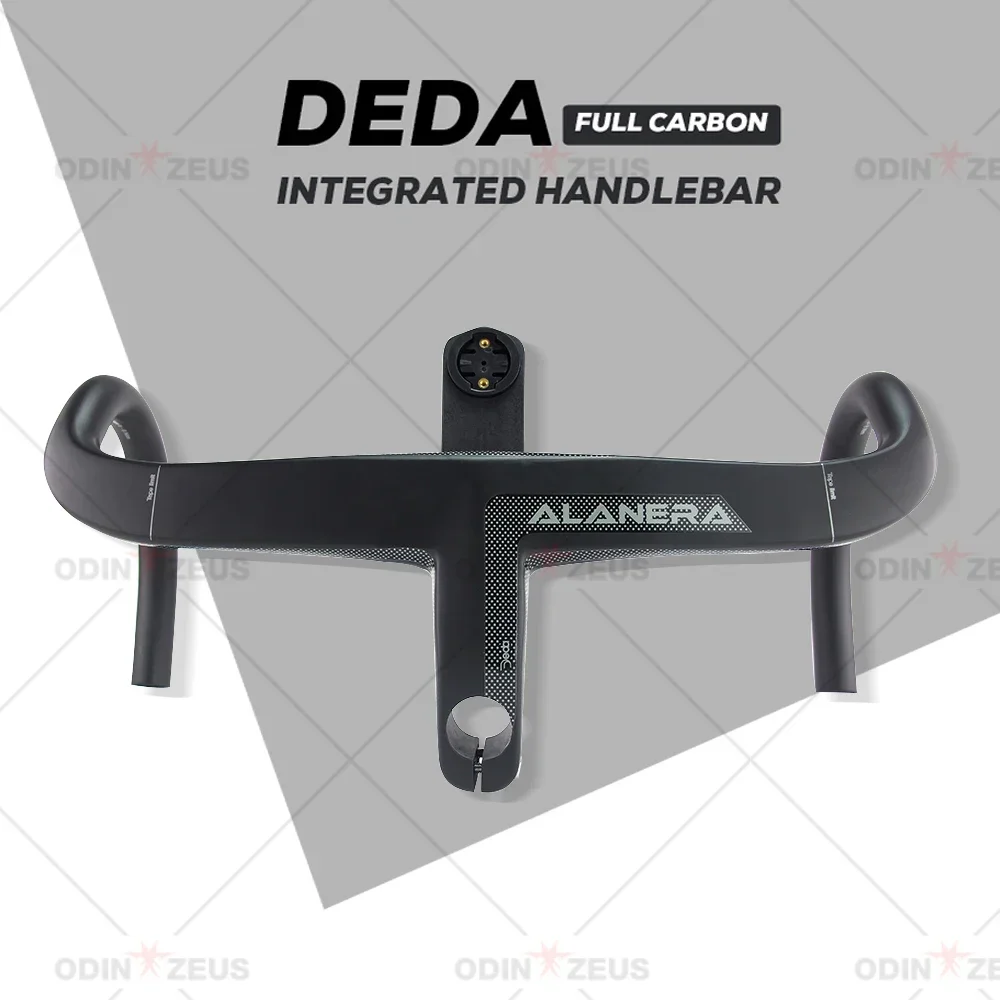 DEDA ALANERA full carbon internal routing road integrated handlebar 28.6mm,with bicycle computer bracket Size 380-440mm