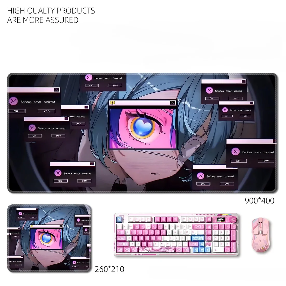 Fashion Cute Two-dimensional Leather Mouse Pad Hatsune Miku E-sports Two-dimensional Animation Game Oversized Laptop Table Mat