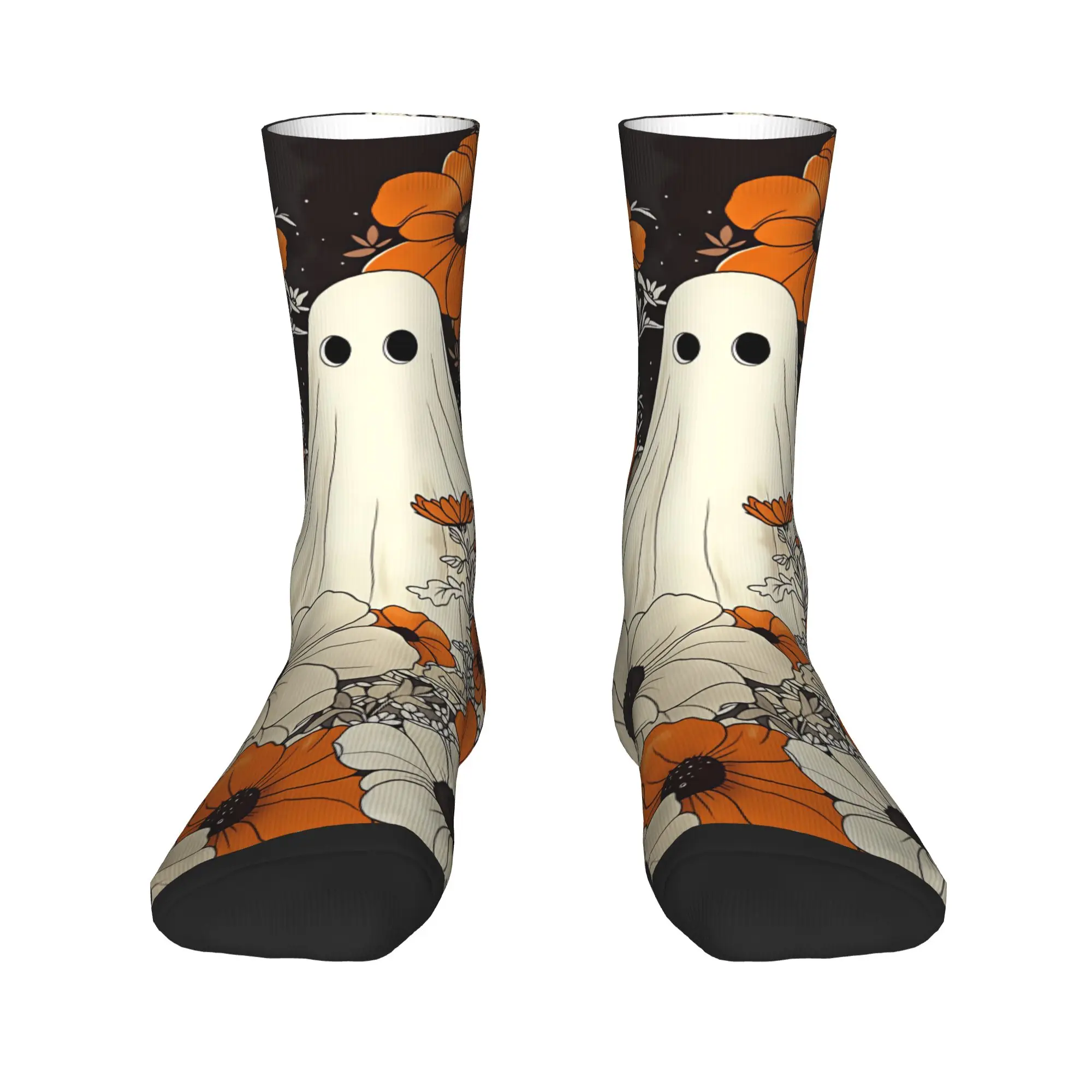 Ghost Diamond Art Stockings  Harajuku Socks Women Men Breathable Socks Spring Running Design Anti Skid Socks Gift