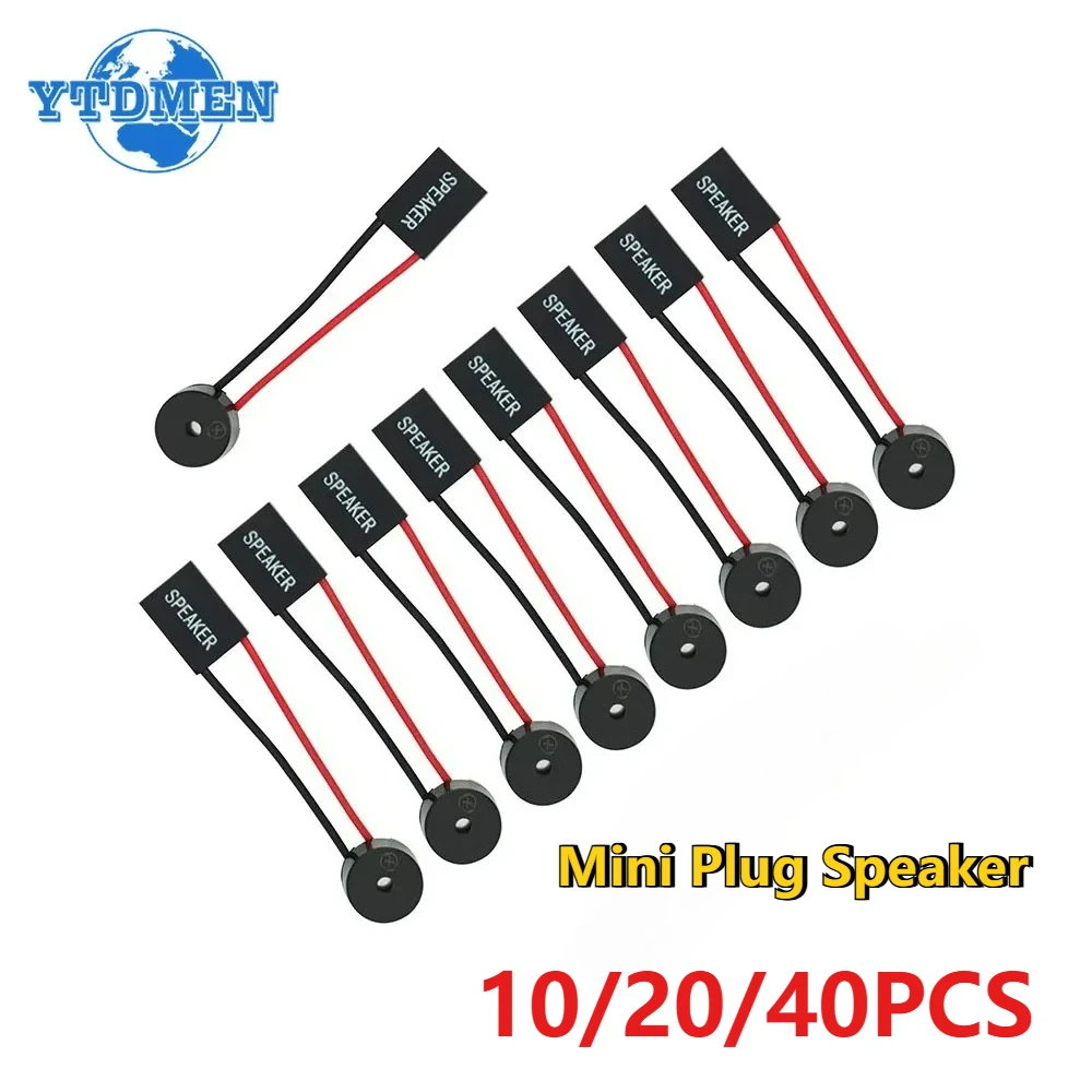 10-40pcs Mini Plug Speaker PC Motherboard Internal Piezo Speaker BIOS Alarm Buzzer for Arduino Computer Case DIY Kit