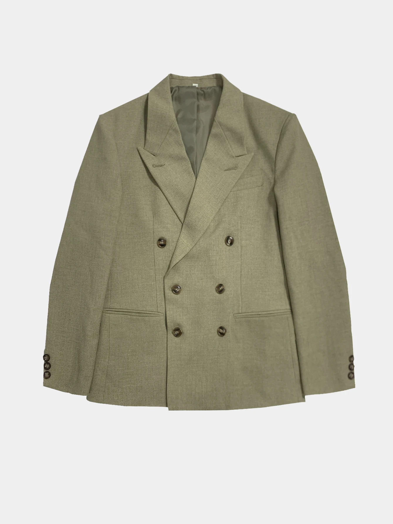 ‌ Chaqueta de estilo italiano británico neápolita para hombre Otoño Invierno nueva llegada Casual elegante traje cómodo abrigo con bolsillo con botones