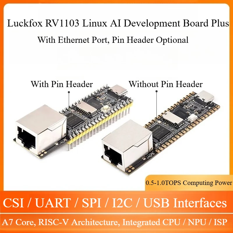 Luckfox Pico Plus RV1103 Micro Linux Development Board with 0.5Tops NPU Single Board Computer