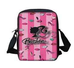 Barbie Boy Girls Printed Shoulder Messenger Bag Child Casual Handbag Men Women Phone Bag Shopping Bag