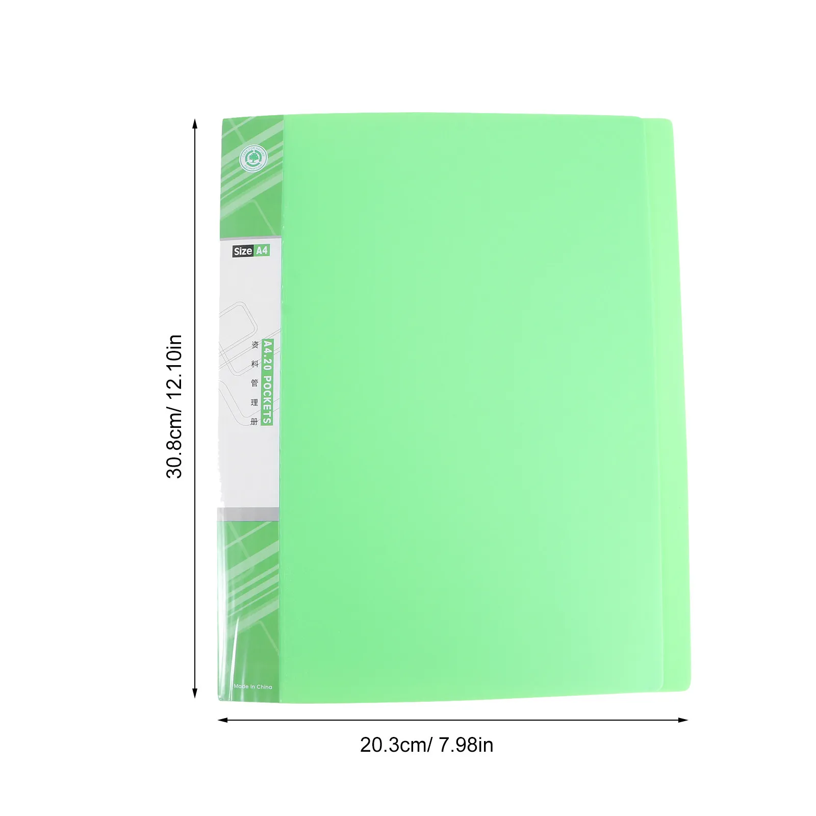 Plastic A4 Folder 20 Pages for School Work Teaching Homework Office Projects Presentations Filing Archiving Storage Organized
