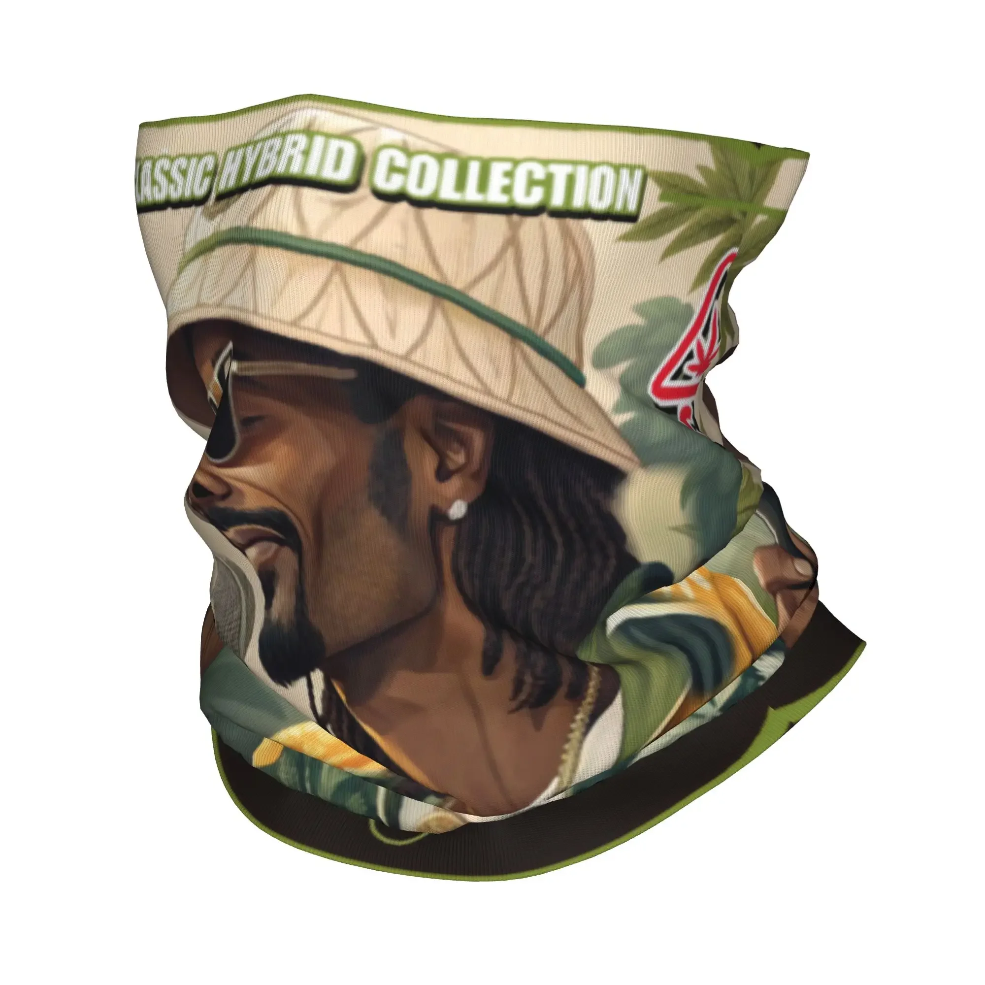 Snoop Dogg Music Rapper Bandana Neck Warmer Women Men Winter Ski Tube Scarf Gaiter  Face Cover