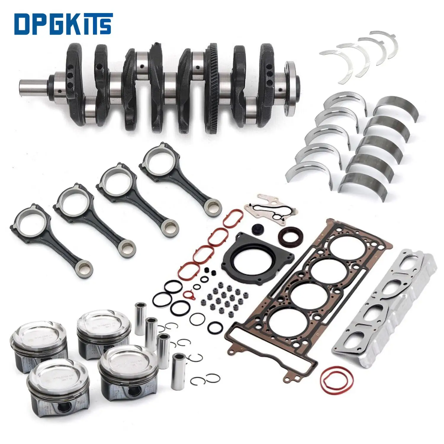 2640160800 2640301800 2740304200 2700300120 Engine Rebuild Kit Crankshaft Connecting Rod Set For Mercedes Benz C260 C300 E260