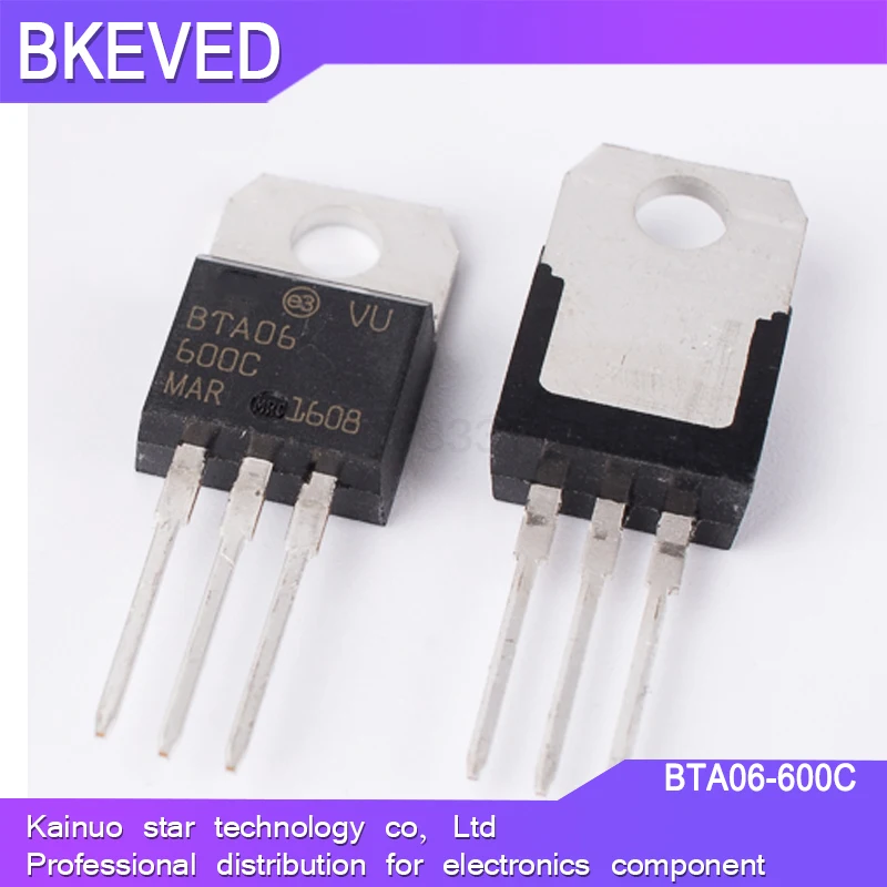 10PCS BTA06-600C TO-220 BTA06-600 TO220 BTA06 06-600C new and original IC