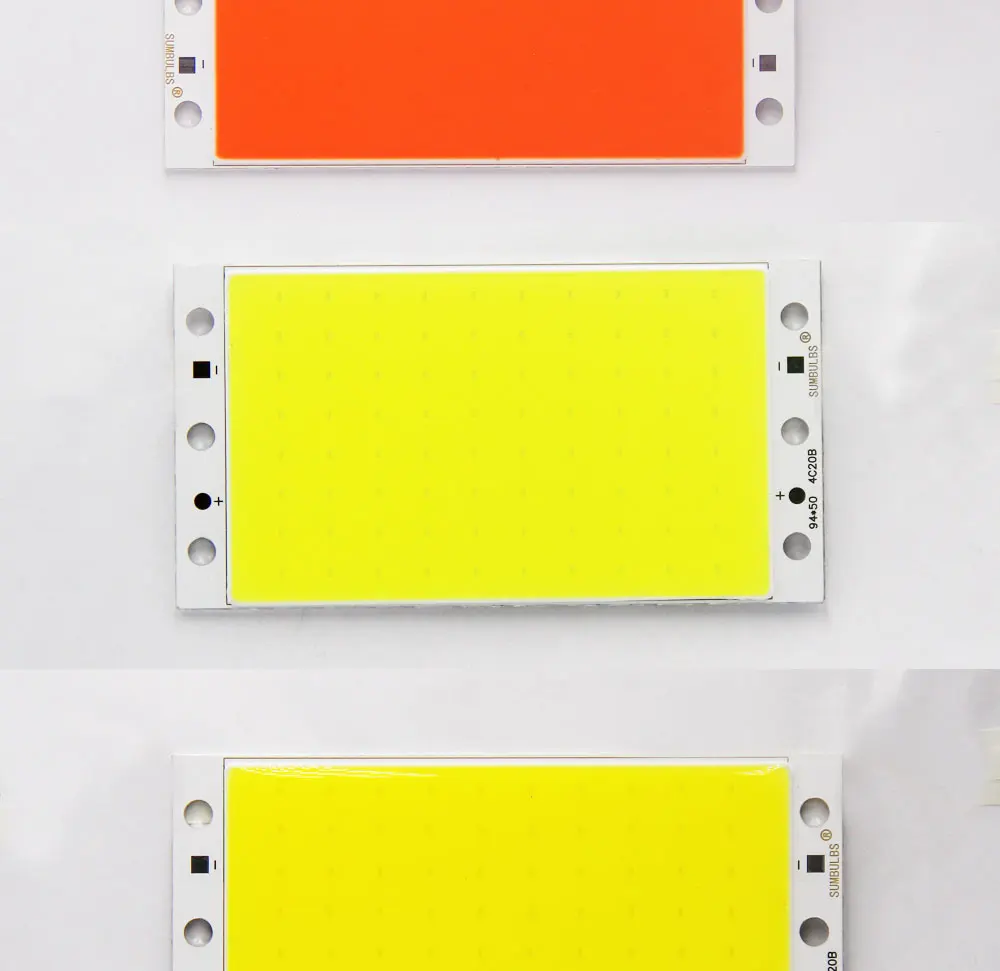 Dimmbare DC 12V COB LED Panel Licht 94x50MM 15W Ultra Helle Warme Natürliche Kaltweiß Blau Streifen Lampe mit RF Fernbedienung – Detail 6