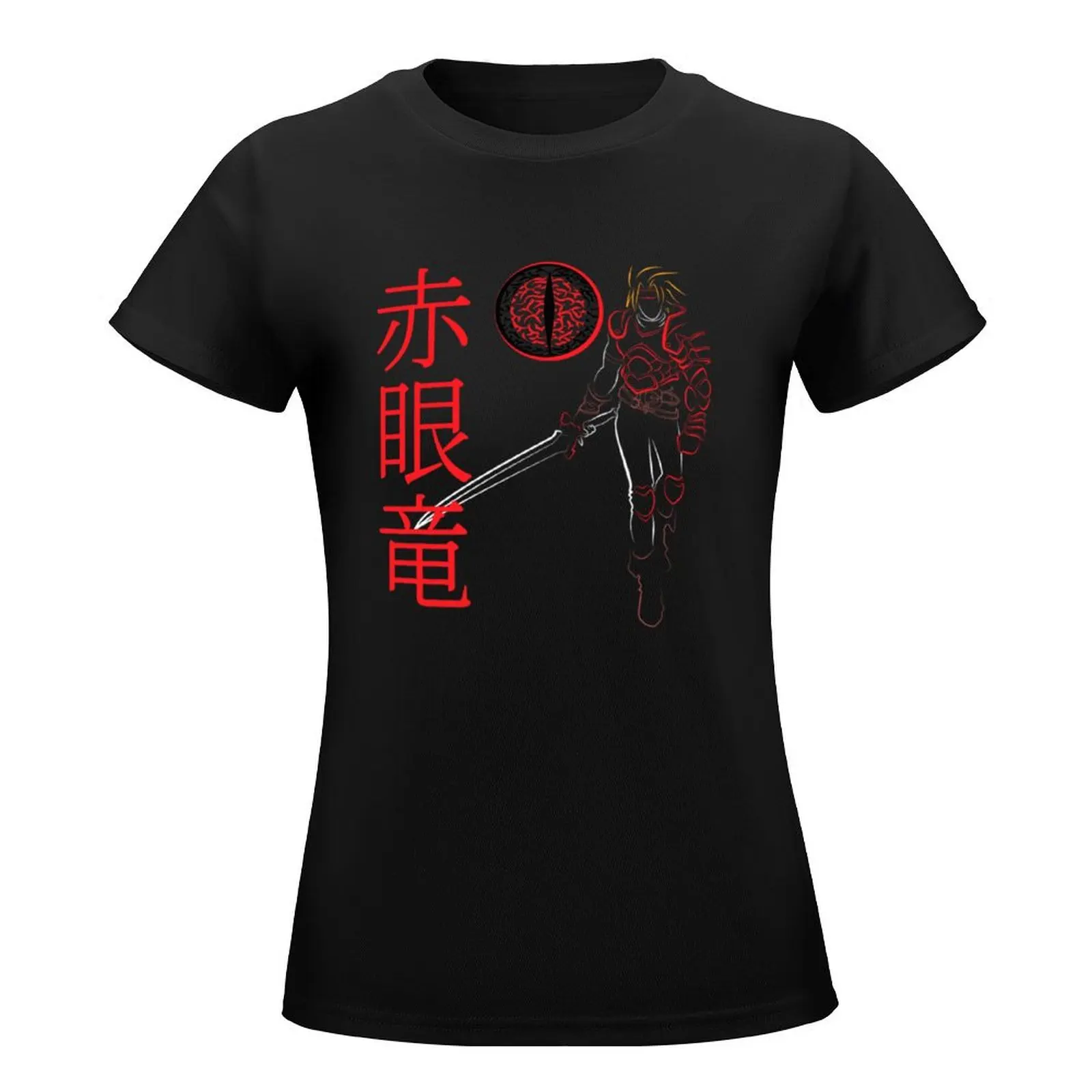 Red-Eyed Dragoon T-Shirt lady clothes female hippie clothes aesthetic clothes t shirt for Women