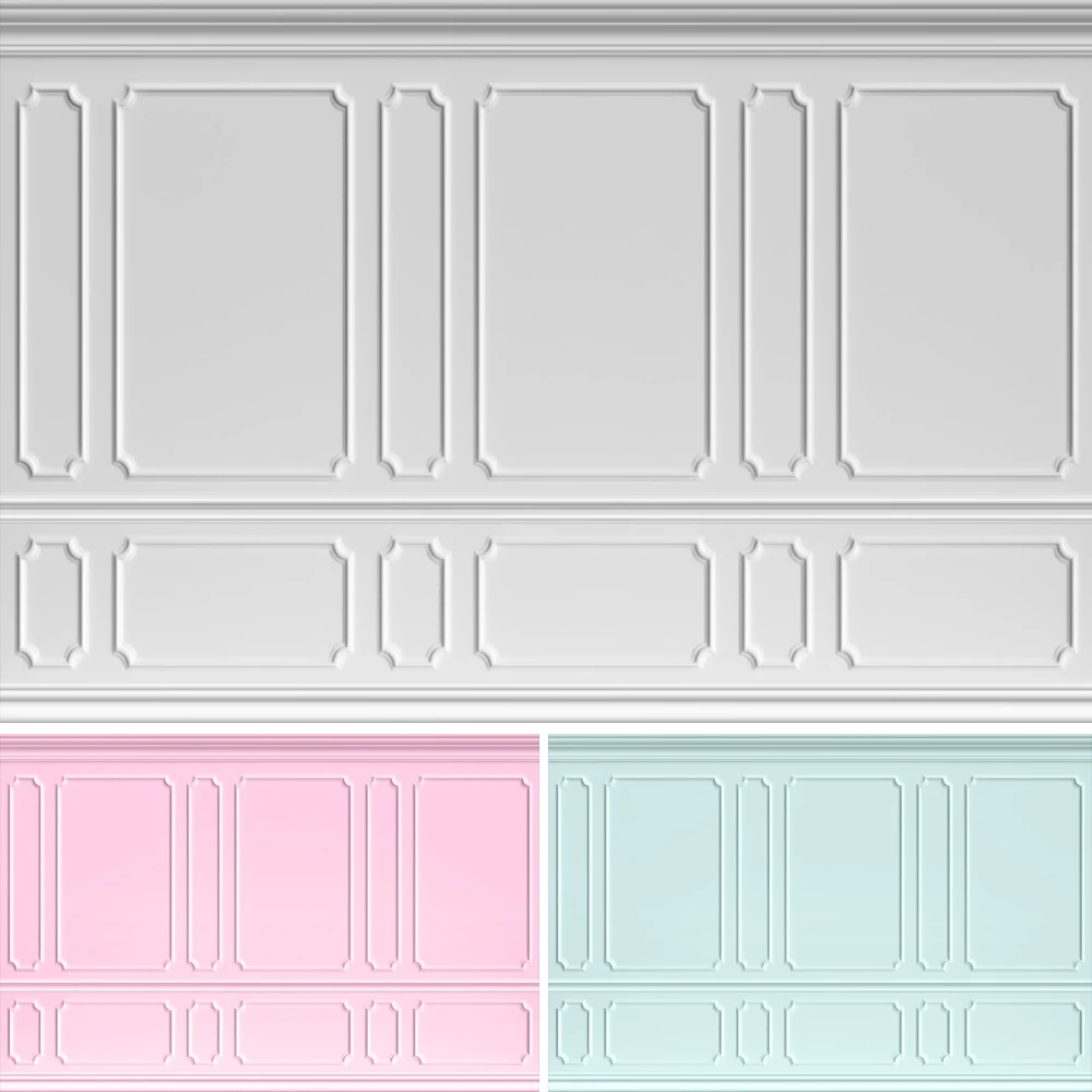 

Empty Room Architectural Pink Wall Backdrop Simple Classic Style Kids Adults Portraits Vintage Gray 3D Blank Decor Background