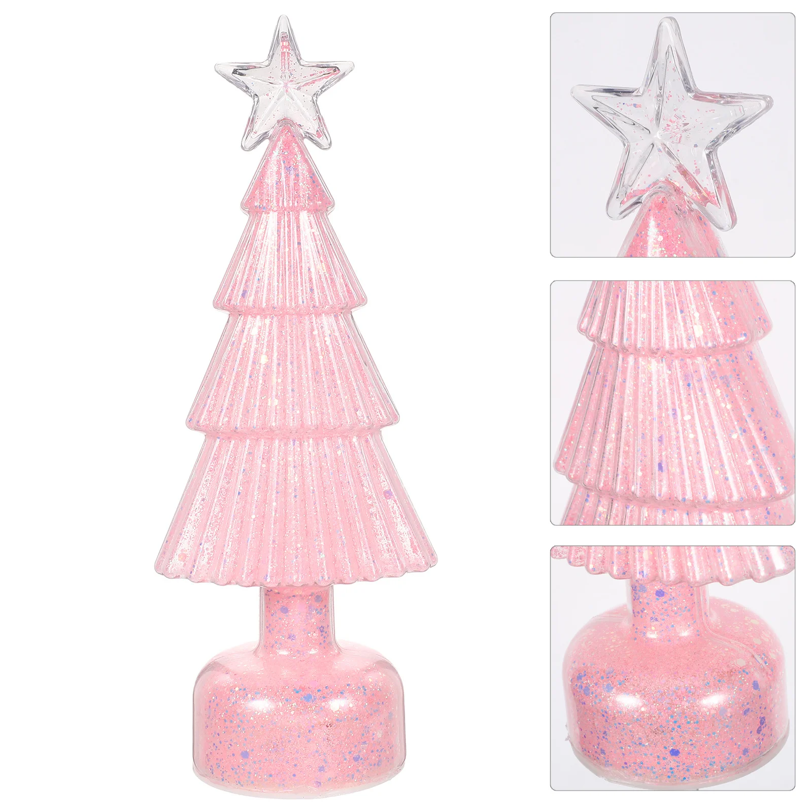 شجرة عيد الميلاد الصغيرة LED: ضوء ليلي متوهج للديكور على سطح الطاولة لرف المكتب بجانب السرير وحفلات العطلات #1