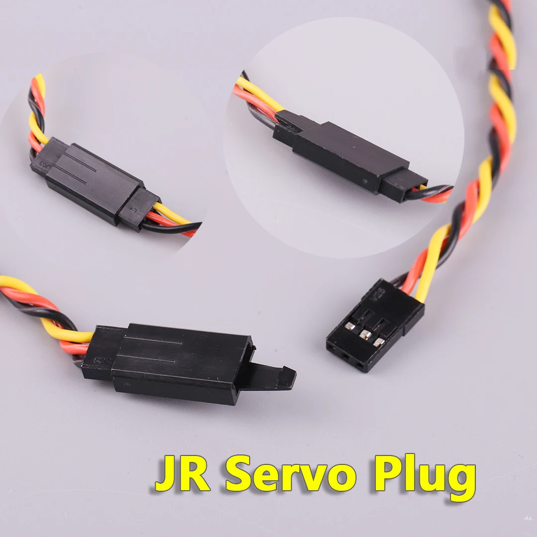 AMASS 10Sets AMASS JR Servo Plug Kit Gold Plated Anti-loose Buckle Male Female Connector for Aircraft UAV/Drone Servo FUTABA JR