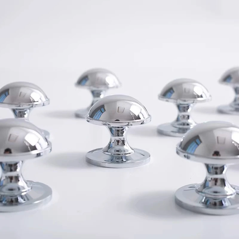 

Ручка-кнопка из чистой латуни, итальянский/французский минималистичный стиль, для дверей шкафов, обувных тумб, гардеробов, серебристая, полукруглая, маленькая