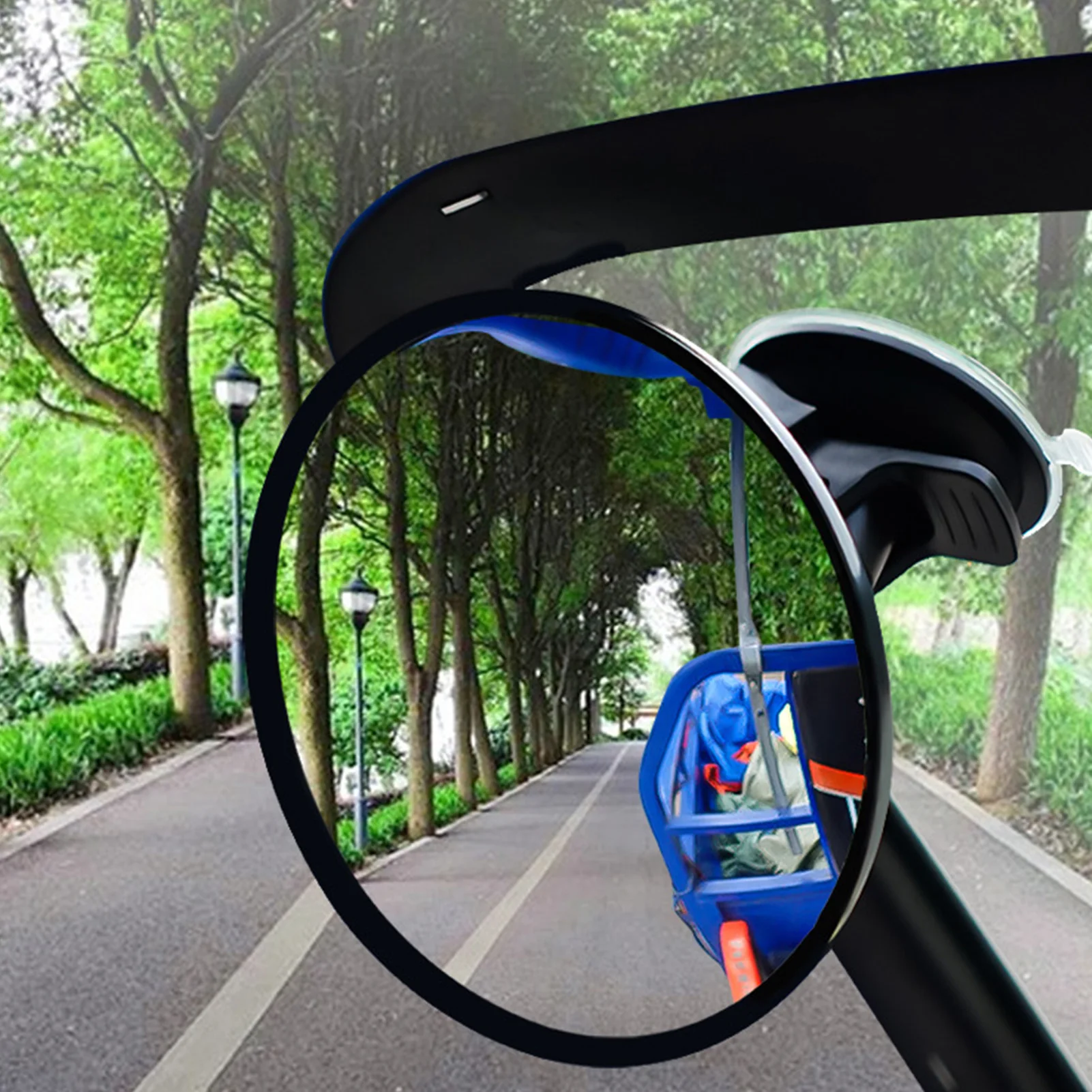 Universal Interior Rear View Mirror 360 Degree Adjustable Baby Rearview Mirror With Suction Cup Wide-angle Auto Accessories