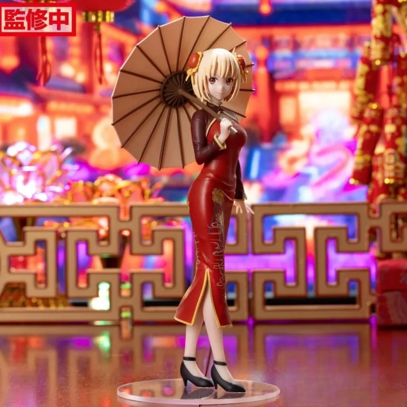 Hot Koop Lycoris Terugslag Nishikigi Chisato Inoue Takina Cheongsam Versie 19 cm Anime Actiefiguren Ornamenten Speelgoed Festvial Geschenken