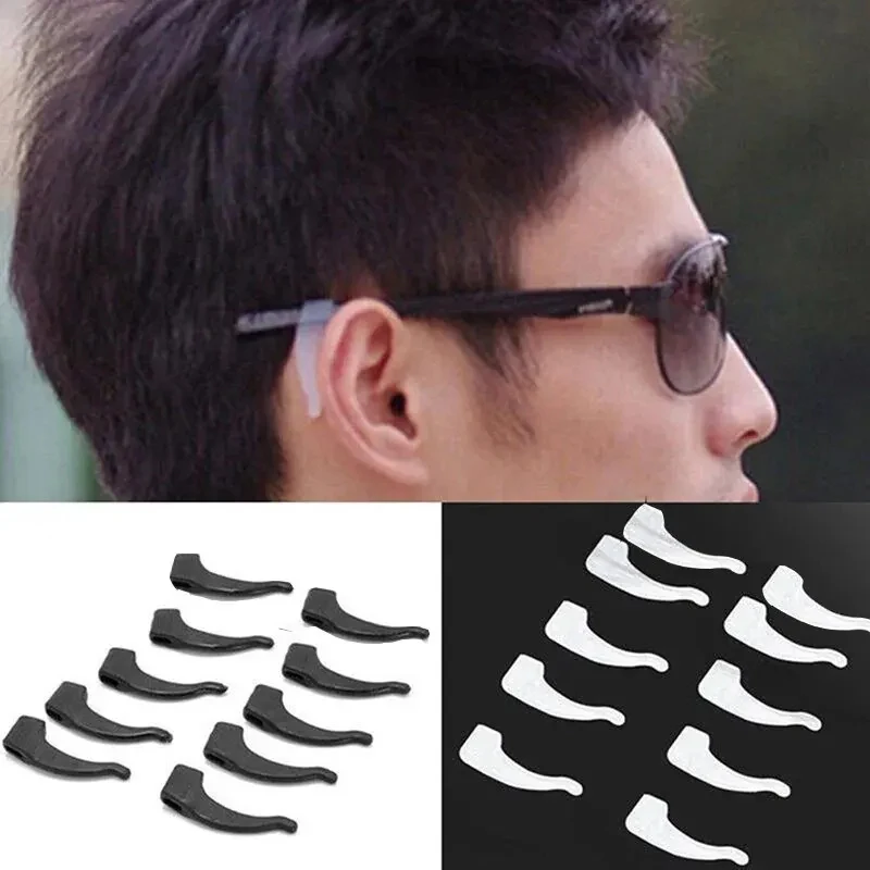 10/20/30/40Pairs Glasses Anti Slip Sleeve Silicone Ear Hook Fixation For Eyeglasses Sunglasses Anti Fall Hook Anti Slip Sleeve